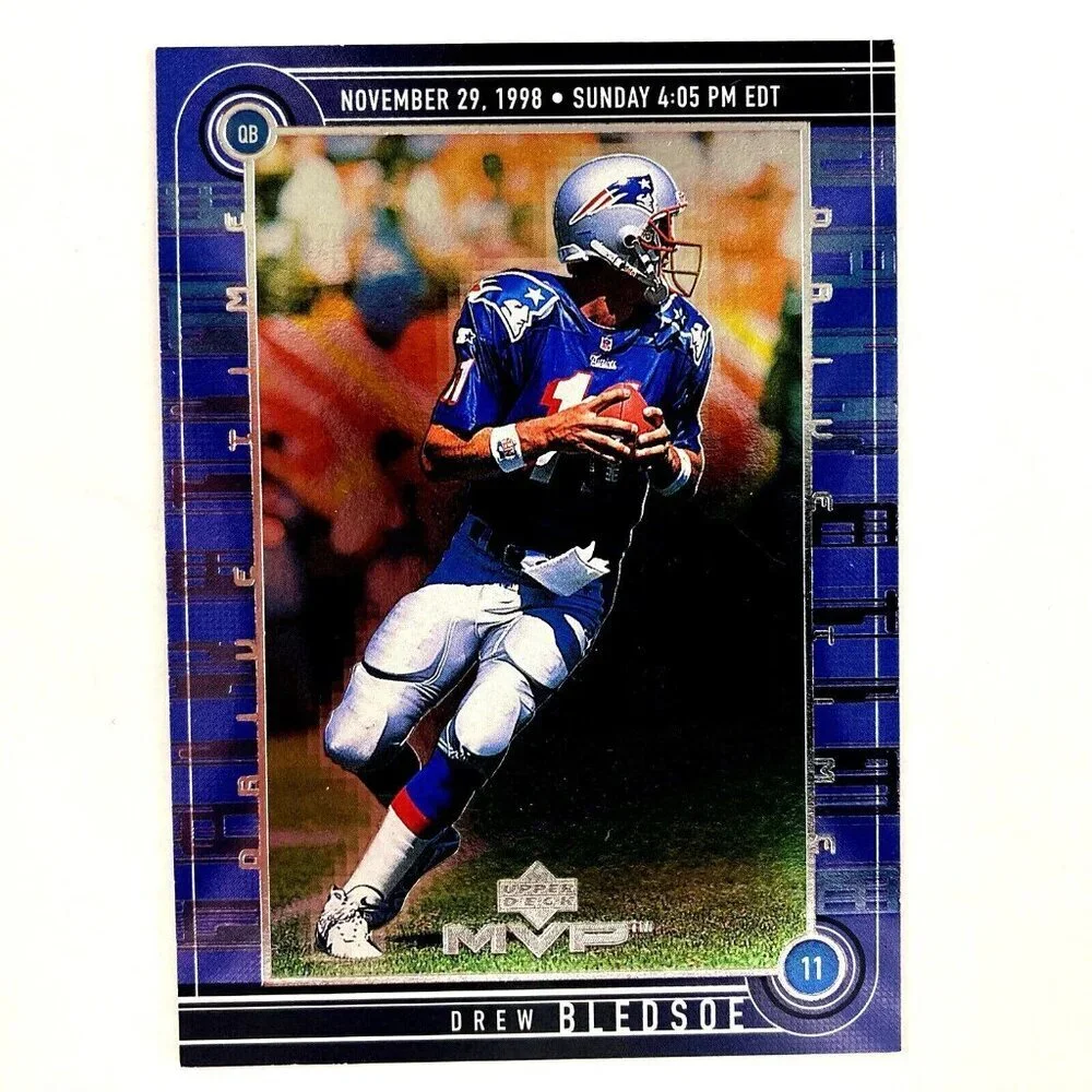 Drew Bledsoe 1999 Upper Deck MVP Drive Time Insert #12 NFL New England Patriots